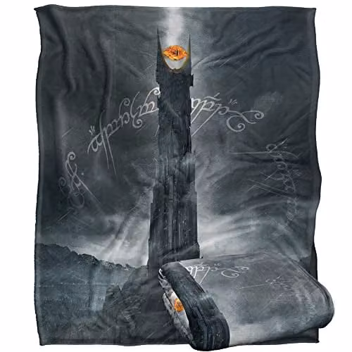 LOGOVISION Multicolour and White Fleece Throw Blanket for Adults, W/D: 152 x 127 cm