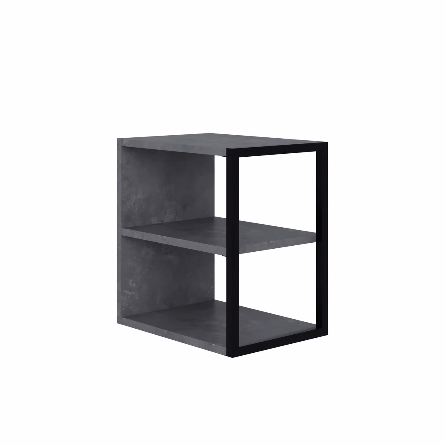 Decortie Echo Modern Minimalist Side Table in Grey and Black – 2