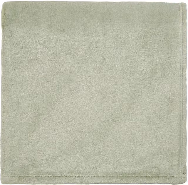 Helena Springfield Snug Green Fleece Throw, W: 140 cm, D: 180 cm