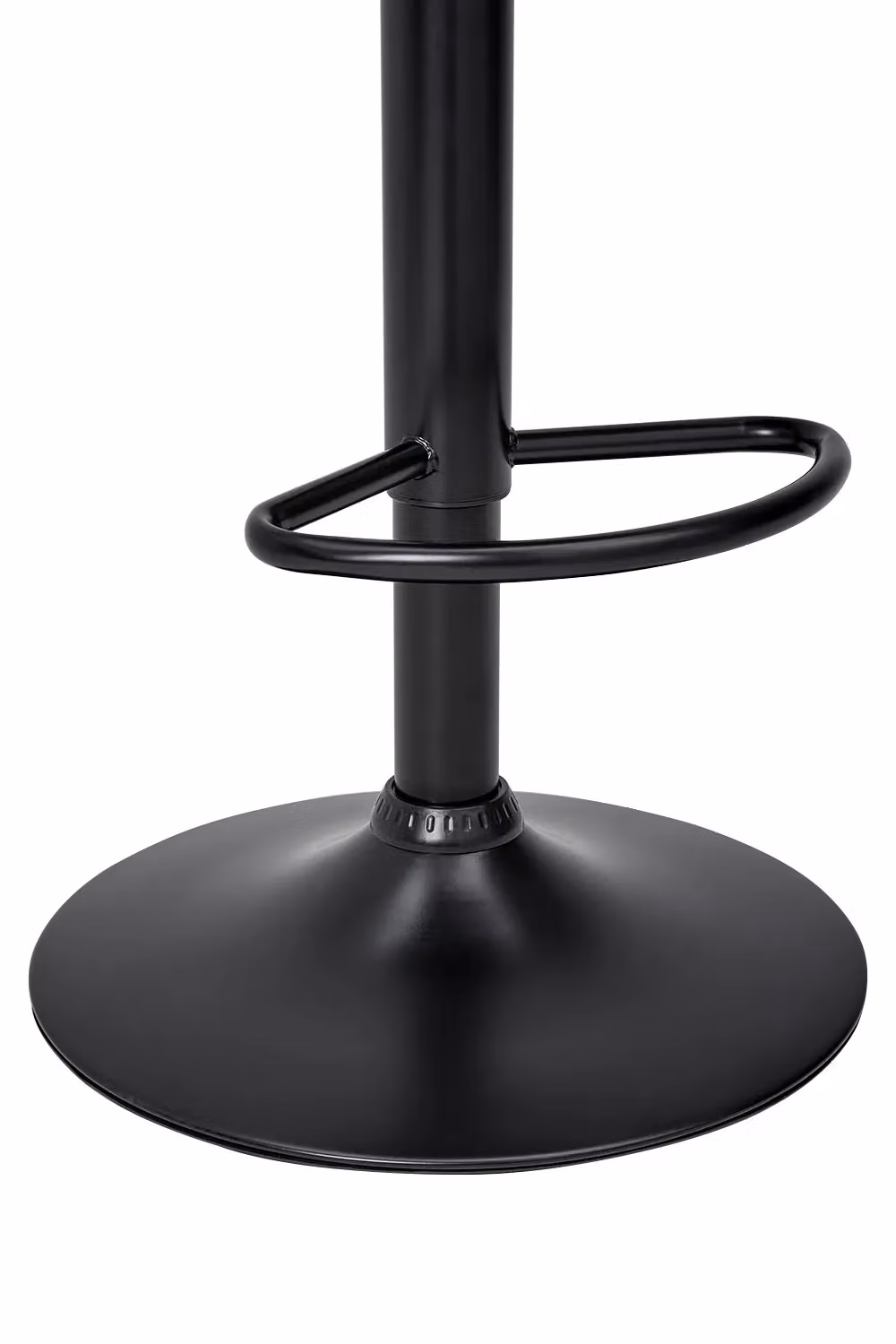 Living and Home Set of 2 Black Adjustable Swivel Bar Stools with Footrests – 6