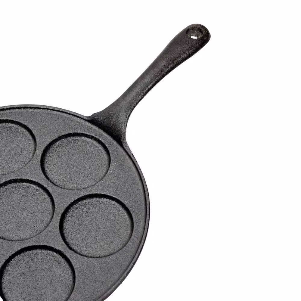 Kelvenix Non-Stick 7 Hole Cast Iron Frying Pan in Black – 3