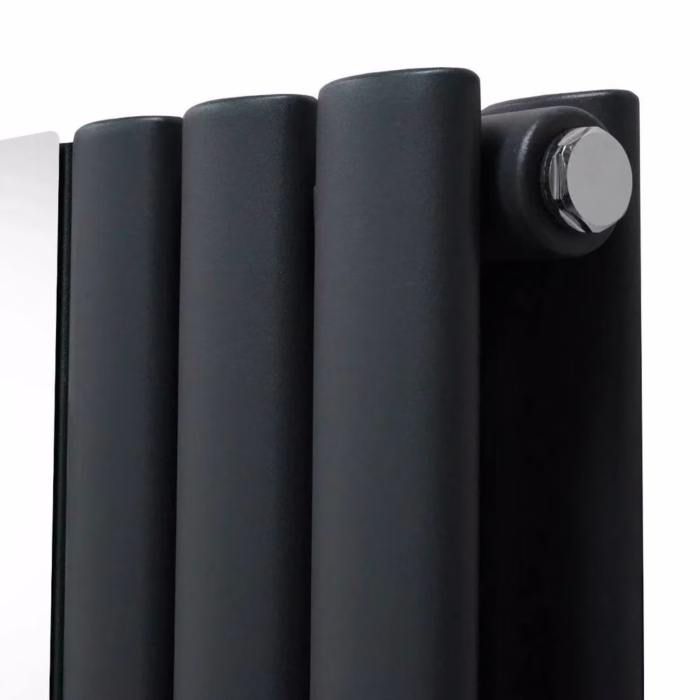 Monstershop Oval Mirror Radiator in Anthracite Grey, W/H: 38.0 x 180.0 cm – 7