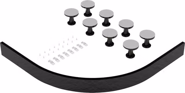 Balterley Grey Resin Shower Tray Leg Set for Quadrant Offset Trays
