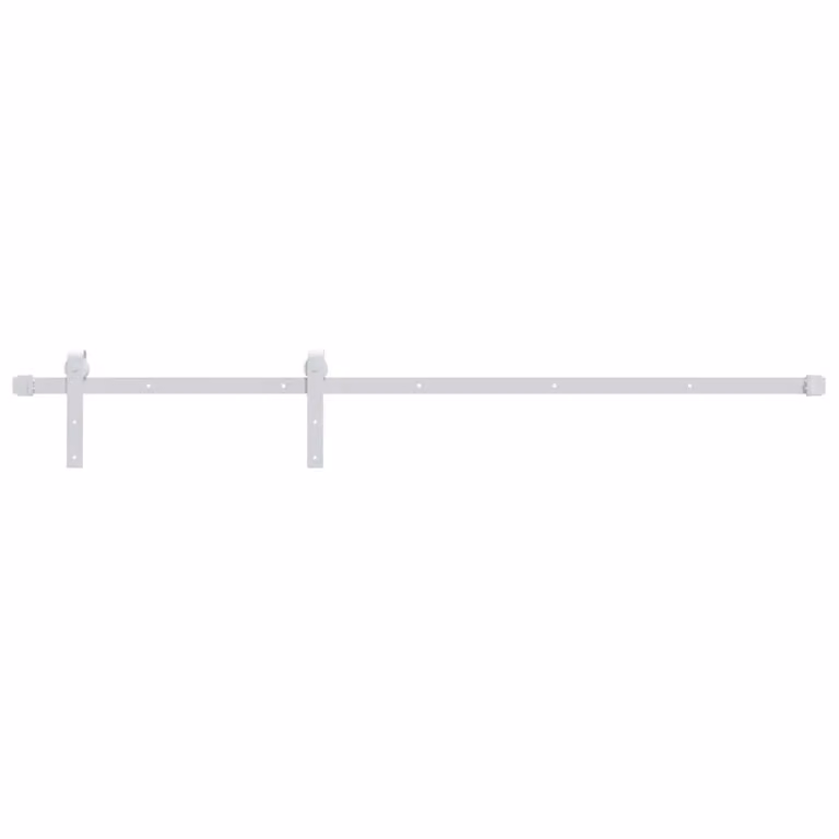 Berkfield Home Rustic Solid Wood Pine Sliding Door with Hardware Set, Brown, W: 95 cm, H: 210 cm