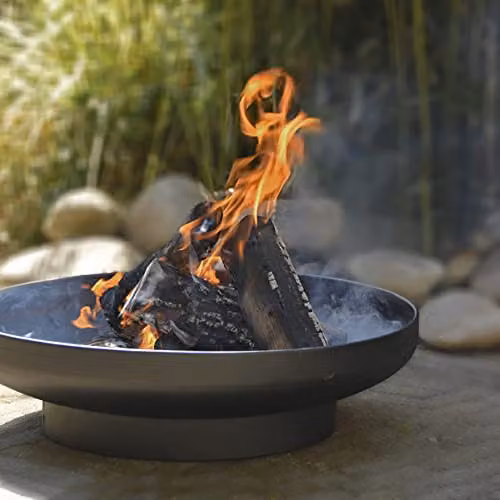 Esschert Black Steel Fire Bowl with Fire Basket, Diameter: 58 cm – 2
