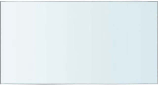 Berkfield Home 2-Piece Clear Glass Shelves, W: 30 cm, H: 20 cm, D: 15 cm