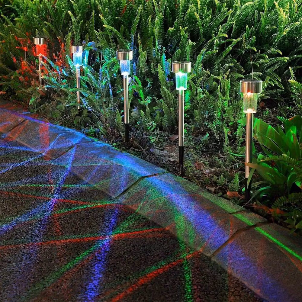 FLAVORA 24 Solar LED Stake Lights, Multicolour Outdoor Garden Lights – 5
