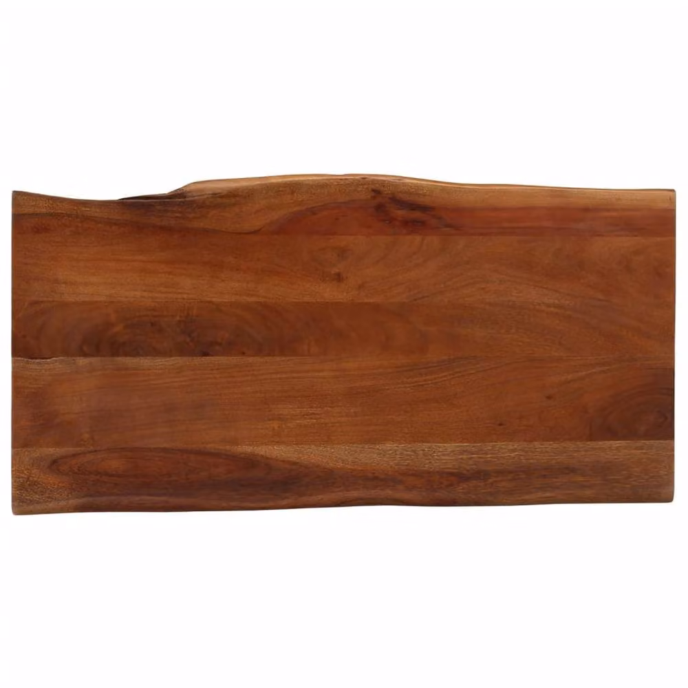 Berkfield Home Honey Brown Acacia Solid Wood Coffee Table with Live Edge, W: 110 cm, D: 55 cm, H: 40 cm – 4