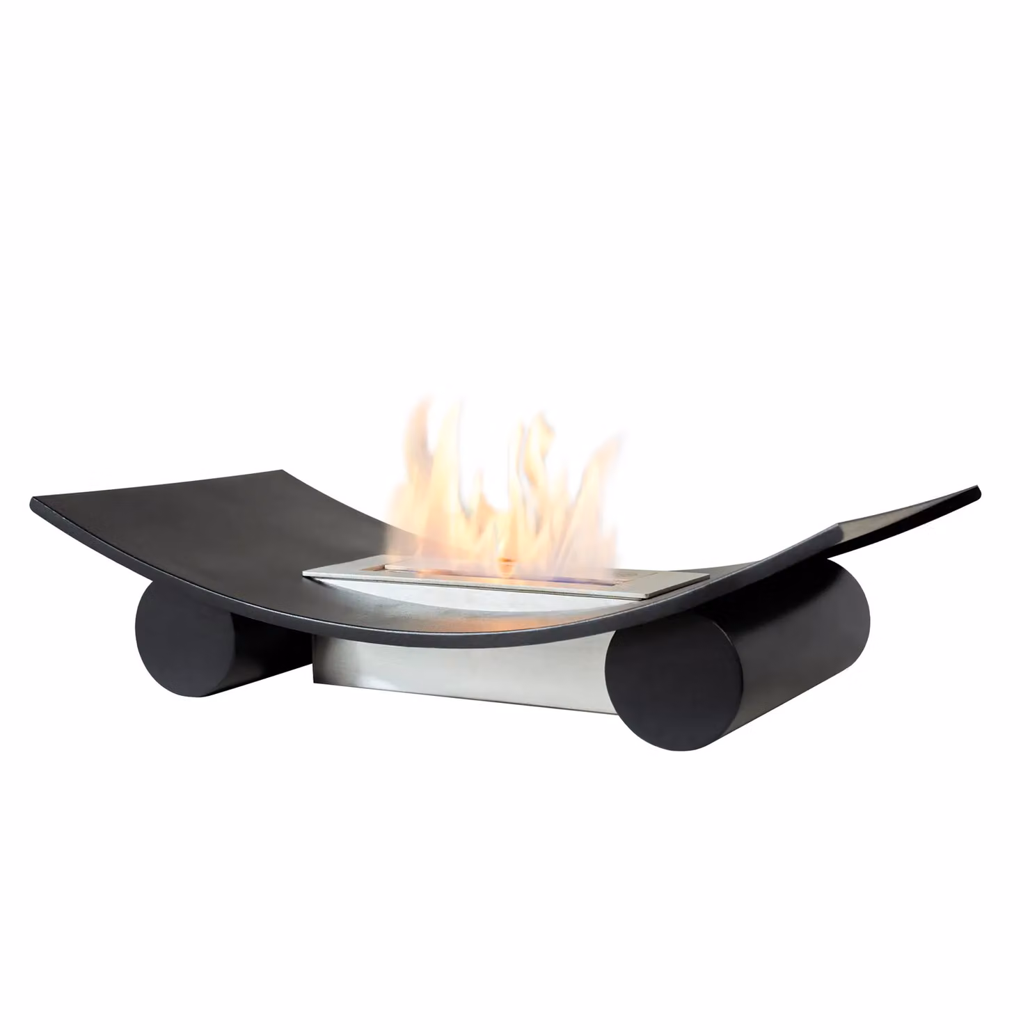 Adam Fires & Fireplaces Calda Freestanding Bio Ethanol Fire in Black – 2