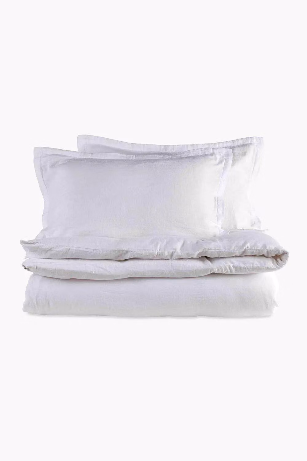 Christy Organic Cotton Duvet Cover and Pillowcase Set in White – 1