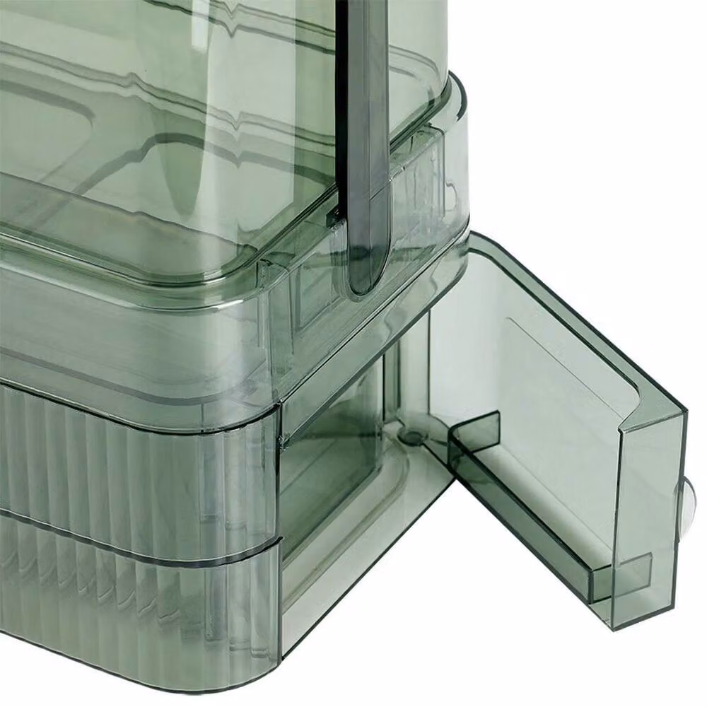 NESTLUNE Large Green Transparent Acrylic Makeup Organiser and Cosmetic Vanity Case Box – 4