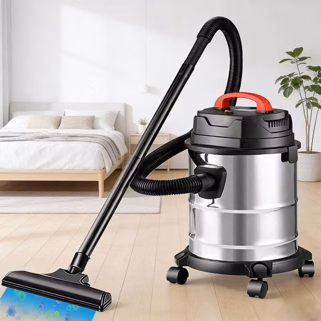 Ventryn Heavy Duty Wet Dry Vacuum Cleaner in Metallic Silver – 1