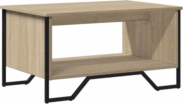 Berkfield Home Sonoma Oak Coffee Table in Beige, W: 75 cm, D: 51 cm, H: 40 cm