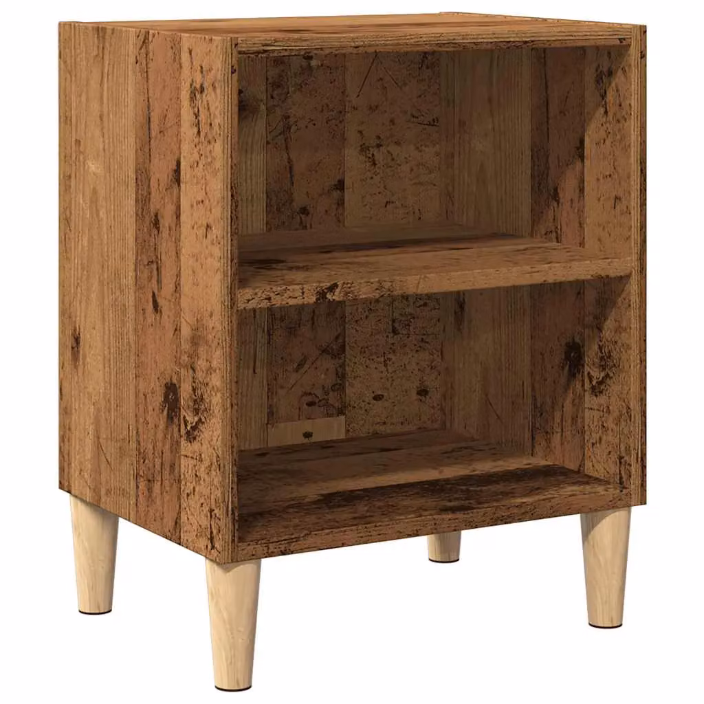 Berkfield Home Bedside Cabinet in Old Wood Brown, W/D/H: 40 x 30 x 50 cm – 2