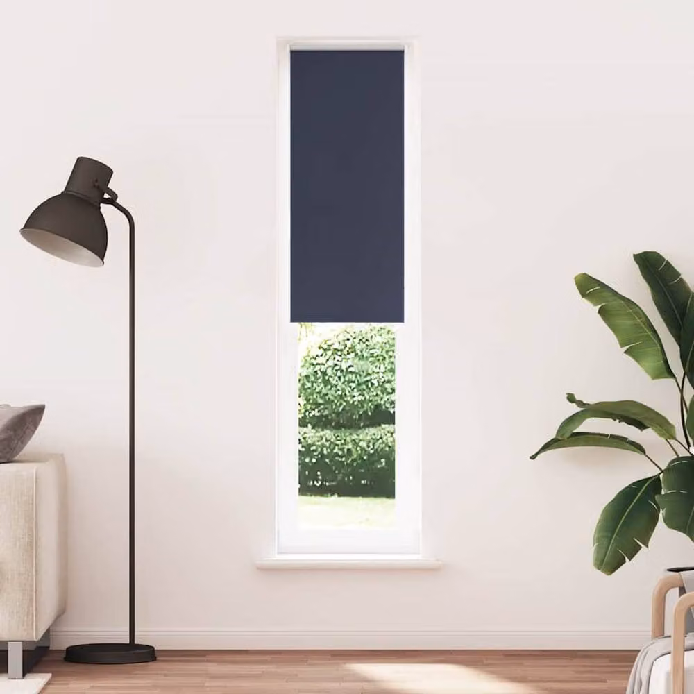 Berkfield Home Marine Blackout Roller Blind, Blue Polyester, W: 45 cm, H: 230 cm – 3