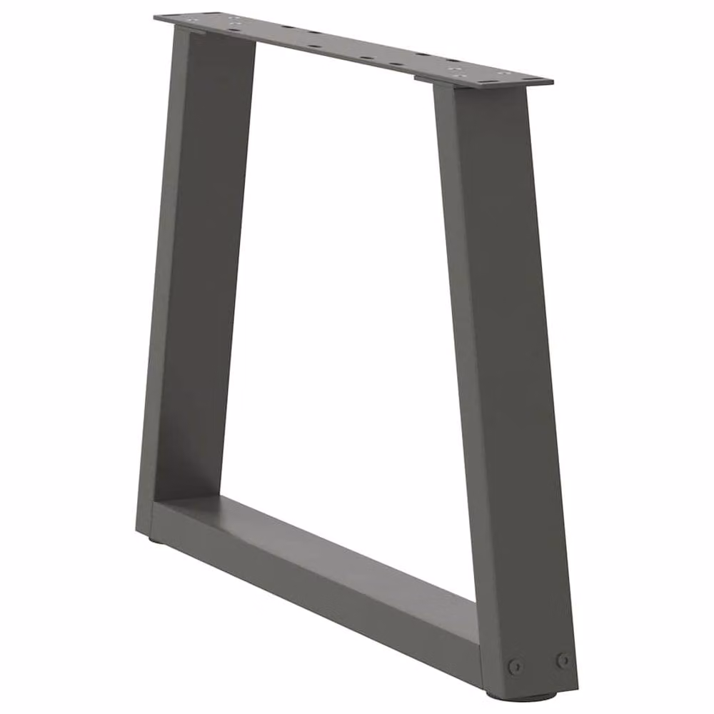 Berkfield Home V-Shape Dining Table Legs, 2 Pieces, Anthracite Grey Steel, H: 50 x W: 43.3 cm – 2