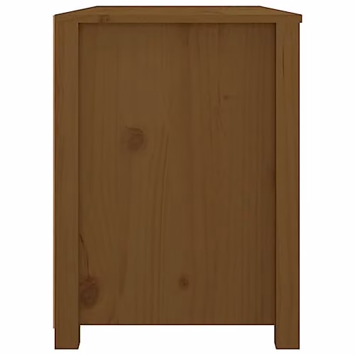 vidaXL Side Cabinet in Brown Solid Pine Wood W/D/H: 100 x 40 x 54 cm – 4