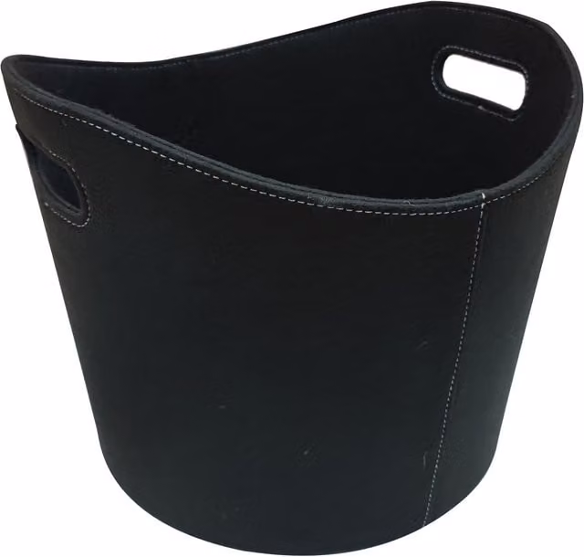 Inglenook Fireside Products Black Fabric Firewood Felt Basket