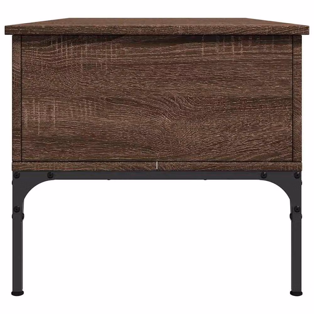 Berkfield Home Brown Oak Coffee Table with Lift Mechanism, W/D/H: 100 x 50 x 45 cm – 3
