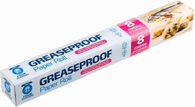 Bedsland Greaseproof Paper Roll, 8 m x 38 cm, Transparent Baking Food Wrap – 1
