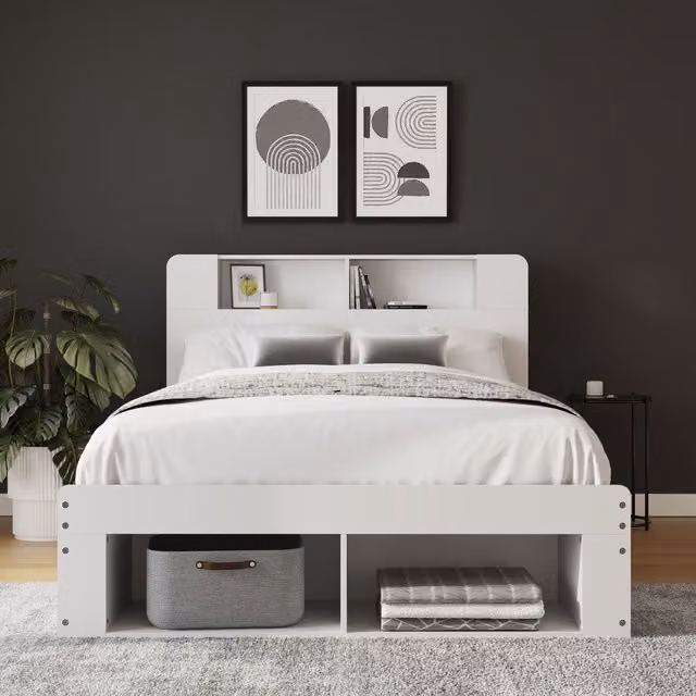 GFW Anya White Modern Ottoman Bed Frame with Integrated Storage, W/D/H: 180 x 200 cm – 2