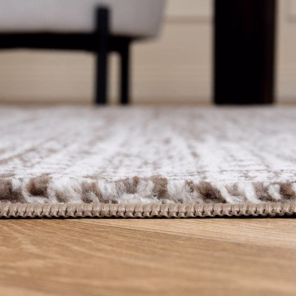 THE RUGS Montana Abstract Design Living Room Area Rug in Brown, W/D/H: 120 x 170 cm – 2