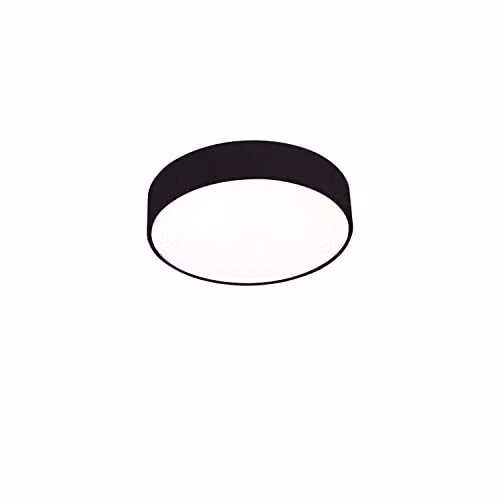 Netlighting LEDS C4 Caprice Black Round Ceiling Light with Phase Cut Dimming, 2040lm, 3000K Warm White