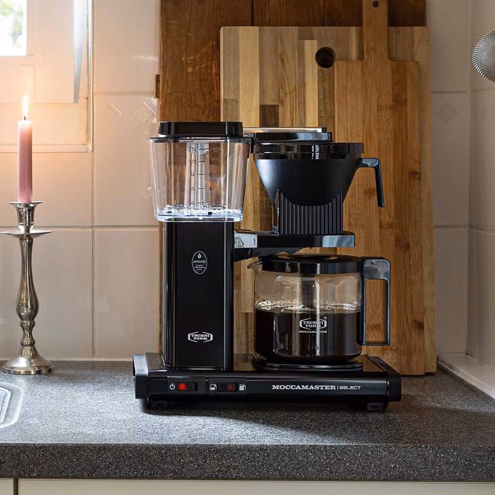 Moccamaster KBG Select Filter Coffee Machine with Glass Jug, Black, 1.25 l – 8