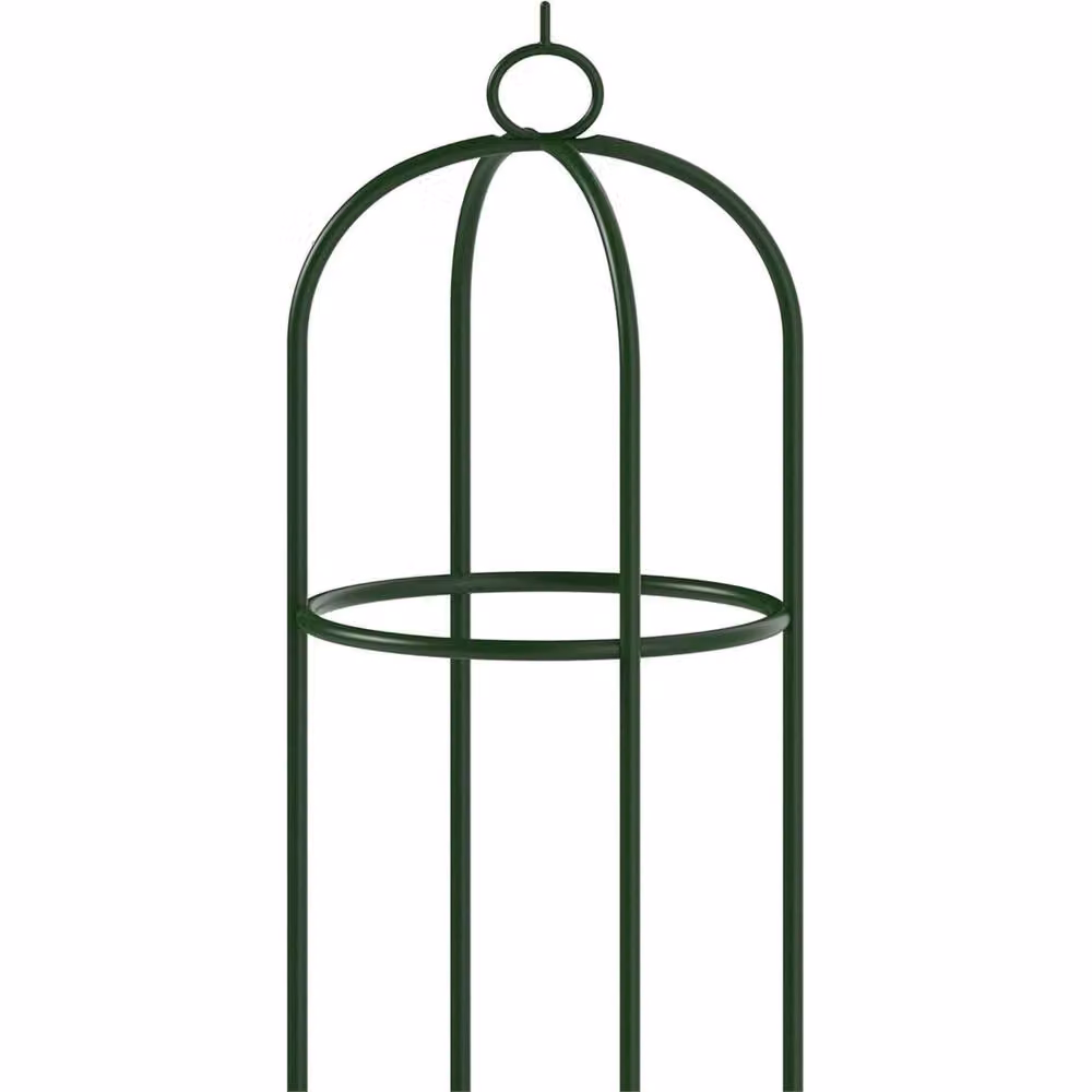 SPETLEK Green Steel Garden Obelisk Climbing Plant Support, H 190 cm x W 40 cm x D 40 cm – 4
