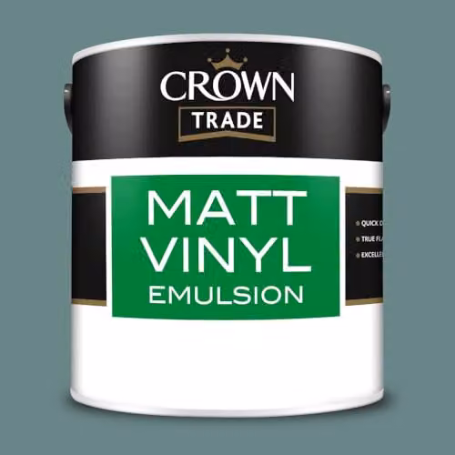 Crown Trade Botany Bay Matt Vinyl Water Based Dispersion Paint, Multicolour, 2.5l – 2