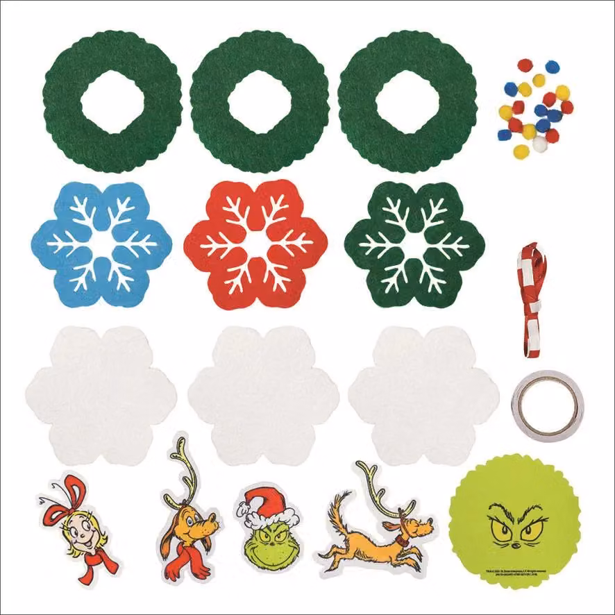 Totum The Grinch Multicolour Felt Christmas Hanging Pendant, 1 Pack – 2