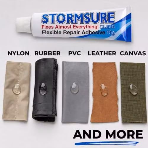 Stormsure Flexible Polyurethane Repair Adhesive, Transparent, 15g – 3