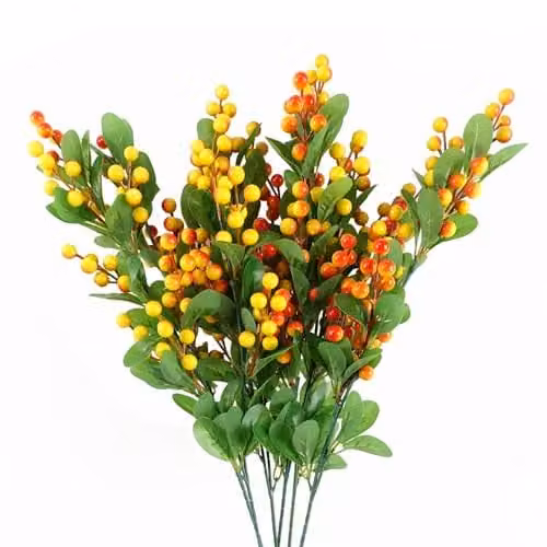 Multicolour Orange Leaf Design Artificial Flowers – 1