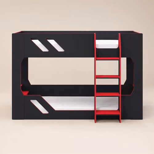 Flair Shuttle Gaming Bunk Bed in Black and Red, W/D/H: 200 x 90 x 140.3 cm – 3