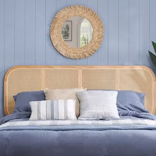 Birlea Elina Rattan Oak Double Bed Frame, Brown, W/D/H: 135 x 140 x 201 cm – 3