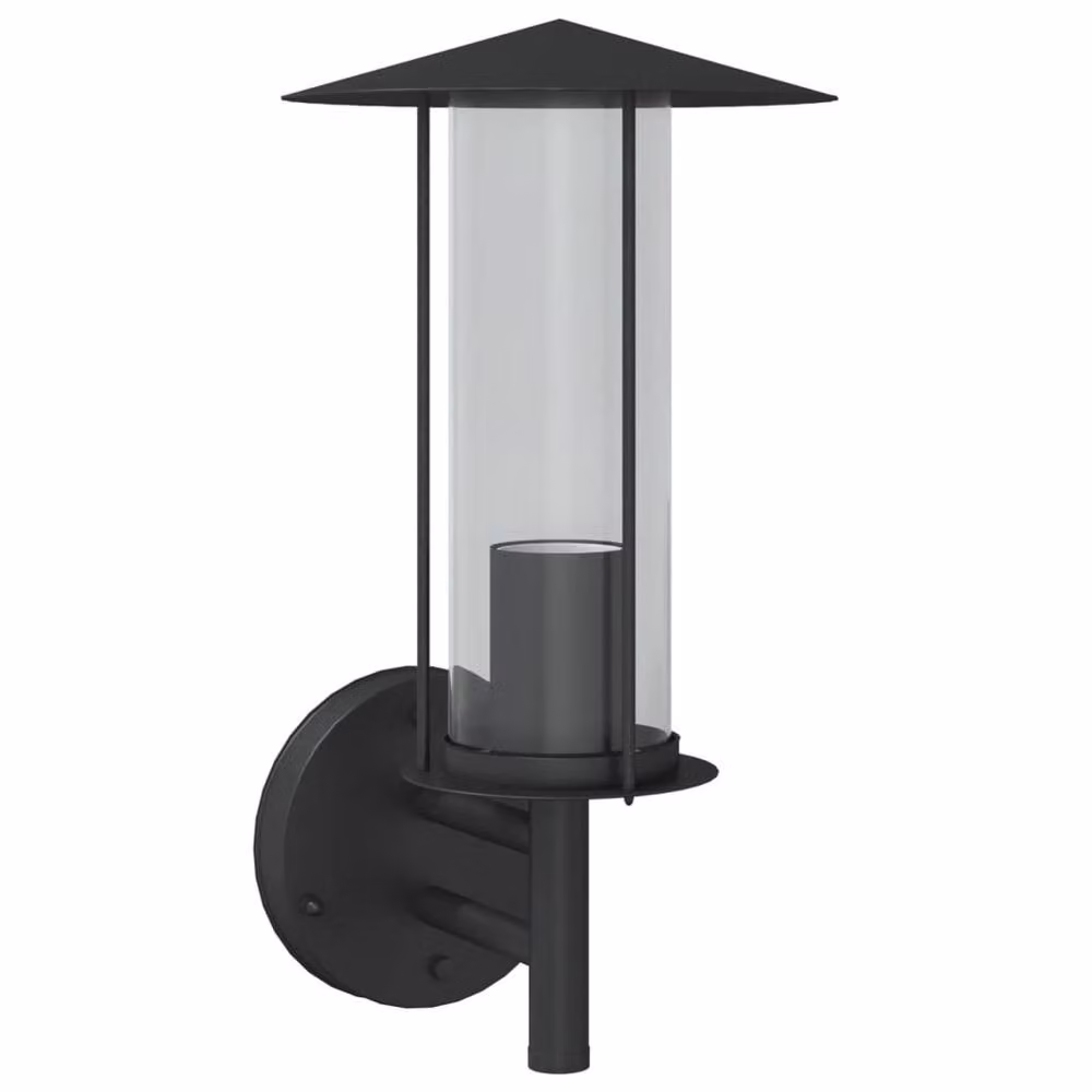Berkfield Home Black Stainless Steel Outdoor Wall Light