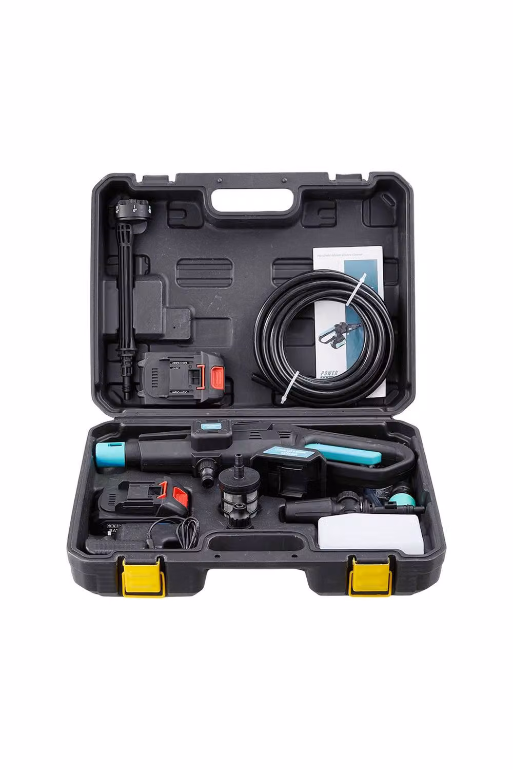Living and Home 21V Cordless Handheld Pressure Washer Cleaner with 2 Batteries in Black – 2