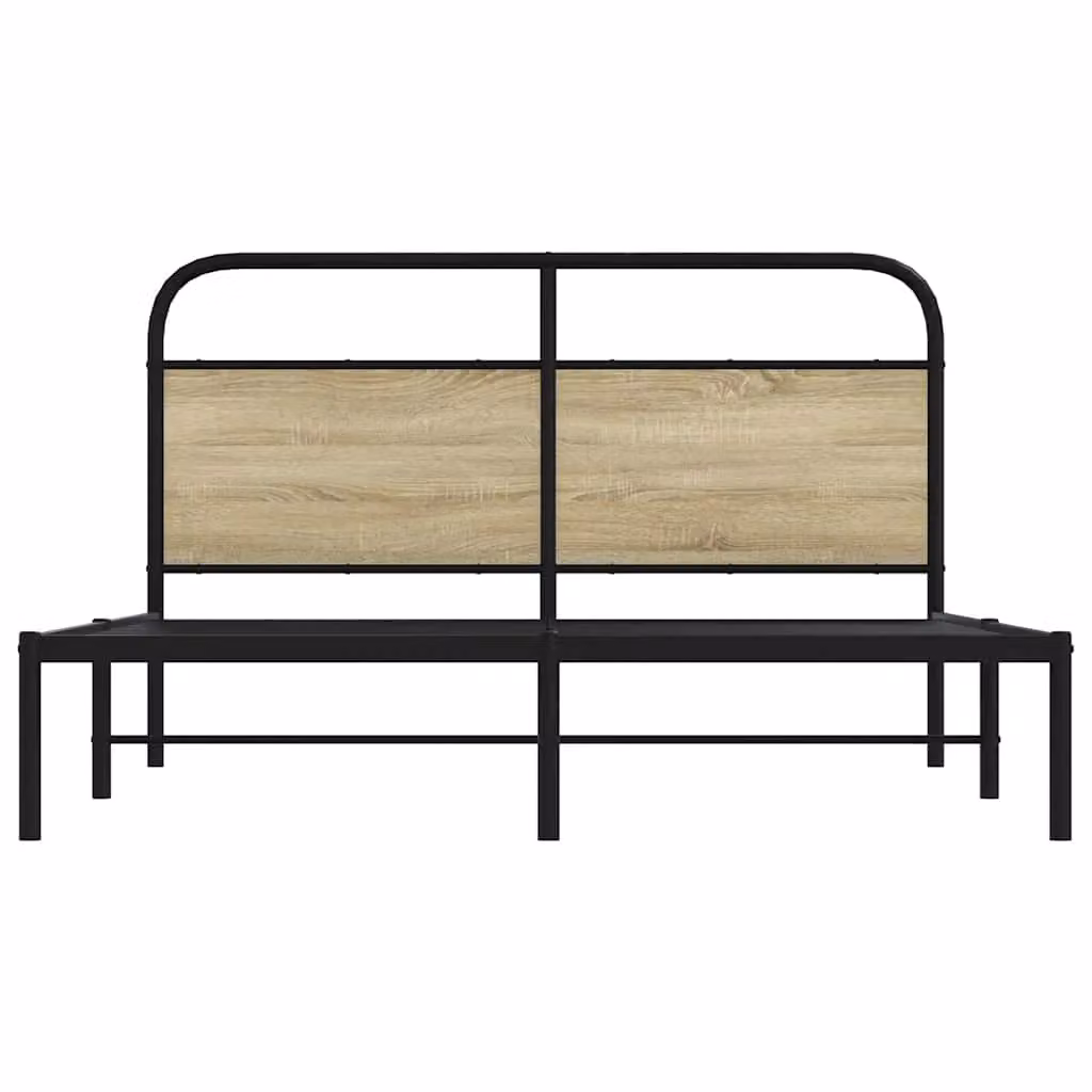 Berkfield Home King Size Bed Frame in Sonoma Oak Brown, W: 150 cm, D: 200 cm – 3