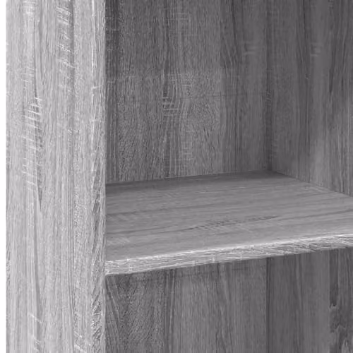 vidaXL Modern Grey Highboard with Internal Shelves and Hinged Doors, W/D/H: 50 x 41 x 124 cm – 4