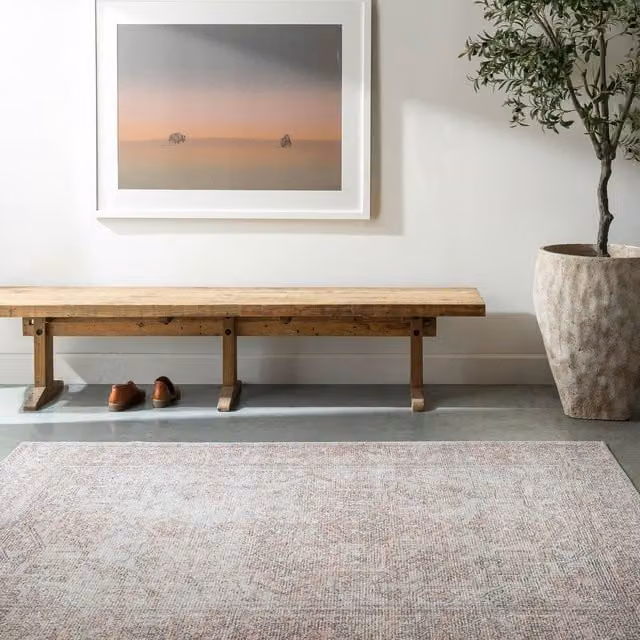 Livabliss Margot Traditional Hand Knotted Living and Dining Rug in Multicolour Blue, Pink and Green, W: 200 cm, D: 275 cm – 1