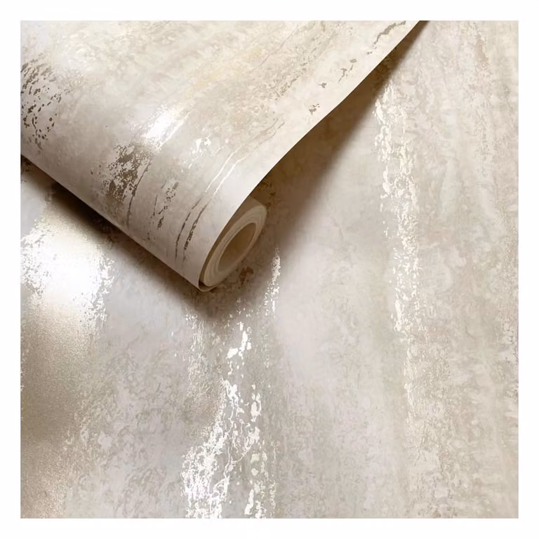 World of Wallpaper Vertical Marble Abstract Wallpaper in Sand and Beige