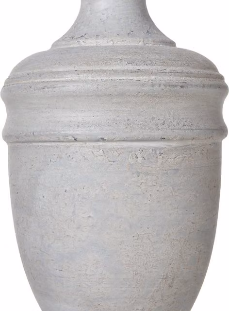 KDMK Lentia Urn Table Lamp with Grey Linen Fabric Shade