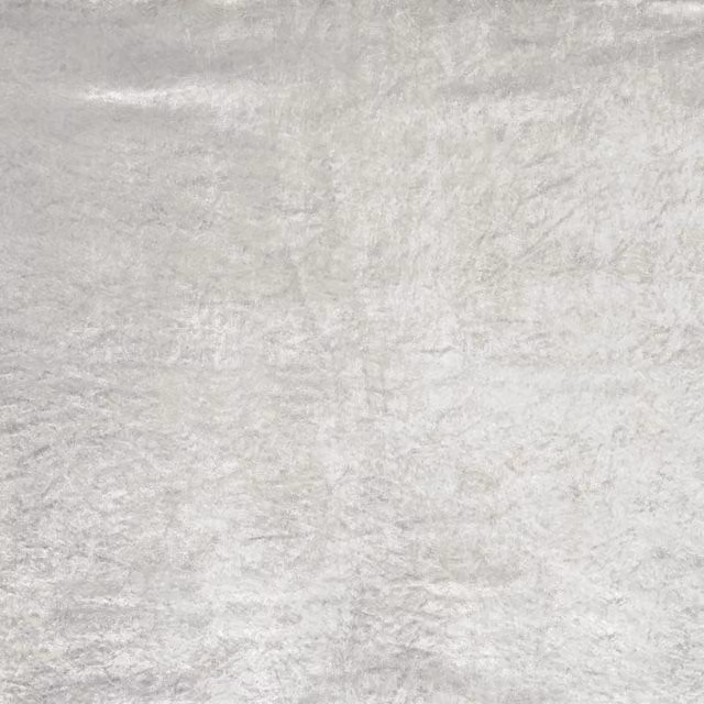 Terrys Heavy Crushed Bonded Velvet Fabric in Silver Grey
