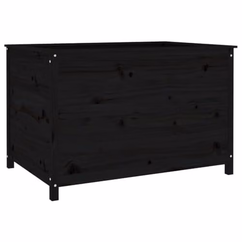 vidaXL Black Wooden Raised Bed for Vegetable, Herb or Ornamental Gardens, W/D/H: 119.5 x 82.5 x 78 cm – 1