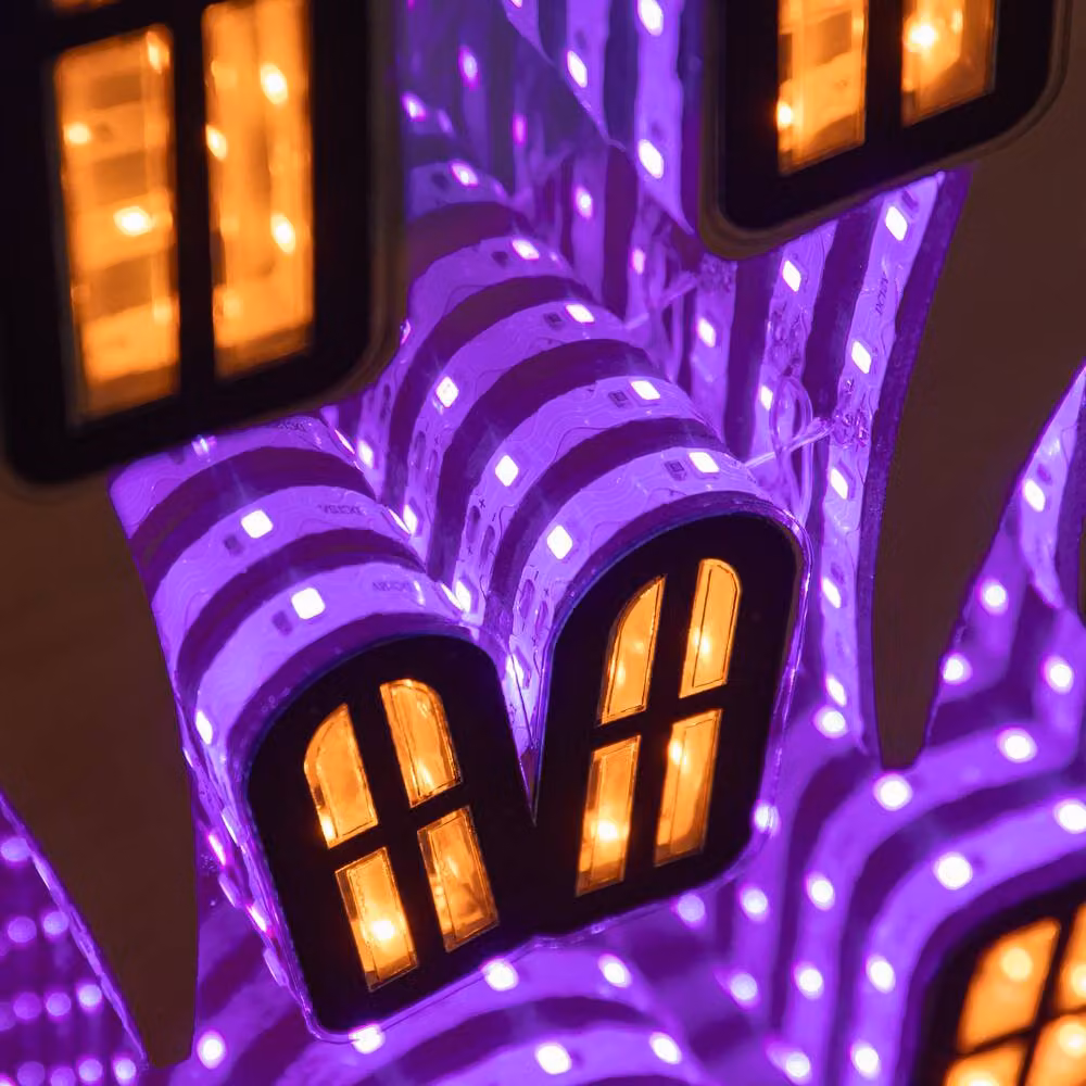 Samuel Alexander Multicolour Halloween Haunted House Infinity Light Decoration with LED Effect – 2