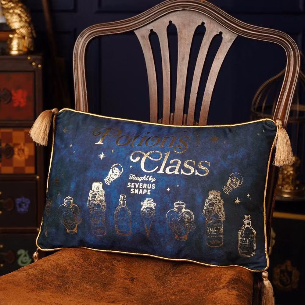 Warner Bros Harry Potter Alumni Velvet Cushion in Blue – 2
