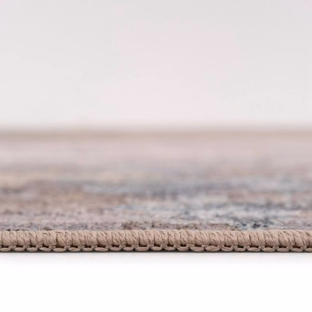 Kukoon Vintage Distressed Soft Pile Area Rug in Grey and Beige, W: 120 cm, L: 170 cm – 5