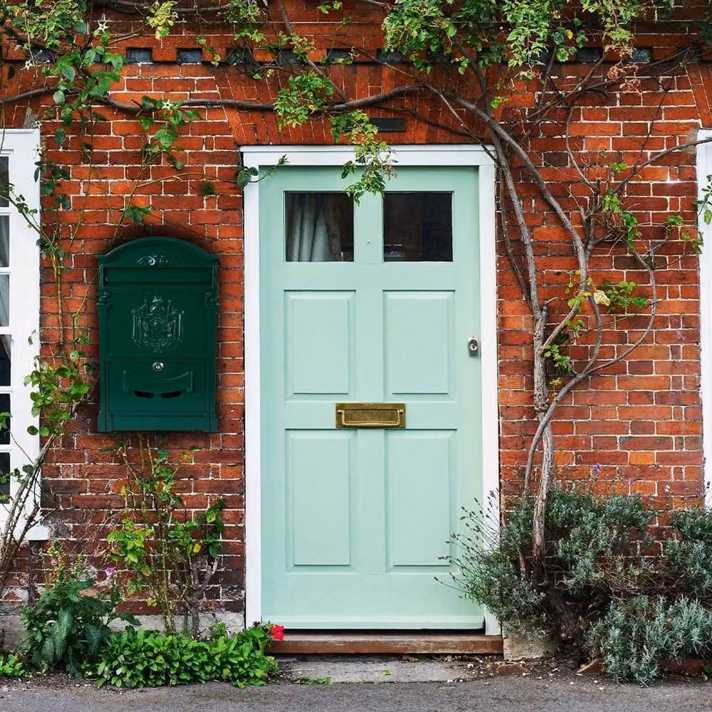 NESTLUNE Green Vintage Outdoor Lockable Wall Mounted Letter Box – 2