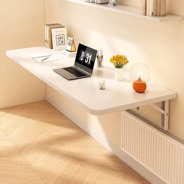 SPETLEK White Floating Writing Desk for Home Office, W/D/H: 60 x 40 x 40 cm
