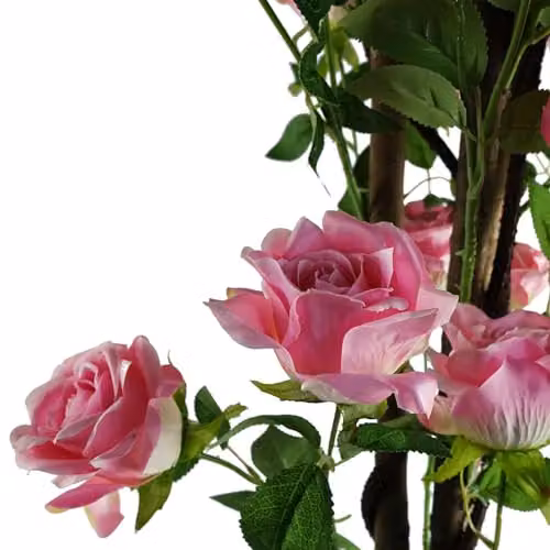 Leaf Design UK Pink Rose Artificial Tree, Height: 105 cm – 2